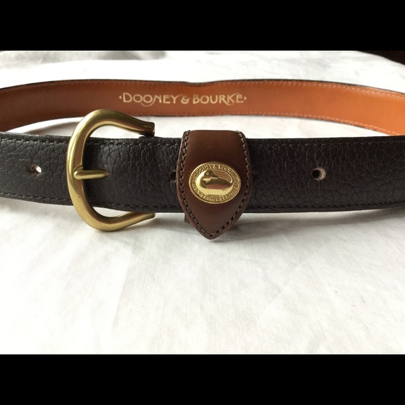 Dooney & Bourke Leather Belt DK Brown/Teak S